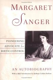 Cover of: Margaret Sanger: An Autobiography