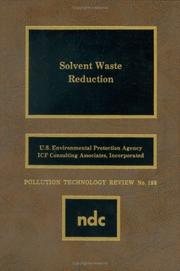 Cover of: Solvent waste reduction