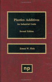 Cover of: Plastics additives by Ernest W. Flick