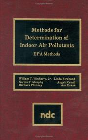 Methods for determination of indoor air pollutants by William T. Winberry