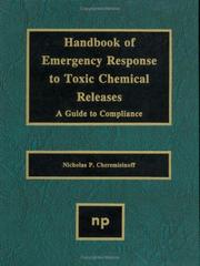 Cover of: Handbook of emergency response to toxic chemical releases: a guide to compliance