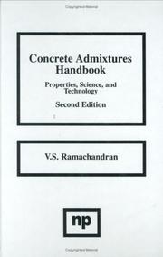 Cover of: Concrete Admixtures Handbook by V. S. Ramachandran (concrete)