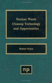 Cover of: Nuclear waste cleanup technology and opportunities