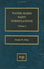 Cover of: Water-Based Paint Formulations, Volume 4