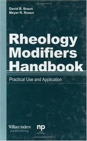 Cover of: Rheology Modifiers Handbook by David B. Braun, Meyer R. Rosen
