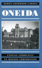 Oneida by Maren Lockwood Carden