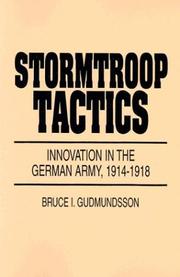 Cover of: Stormtroop Tactics | Bruce I. Gudmundsson