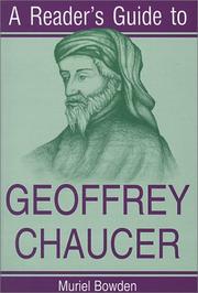 Cover of: A reader's guide to Geoffrey Chaucer