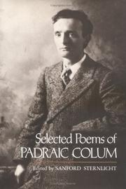 Cover of: Selected poems of Padraic Colum