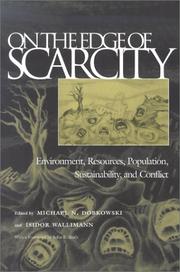 Cover of: On the edge of scarcity by edited by Michael N. Dobkowski and Isidor Wallimann ; with a foreword by John K. Roth.