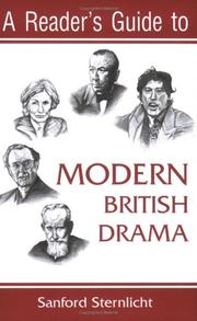 Cover of: A Reader's Guide To Modern British Drama (Reader's Guides to Literature)