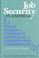 Cover of: Job security in America