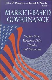 Cover of: Market-Based Governance | Visions of Governance in the 21st Century (Program)