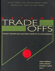 Cover of: Beyond tradeoffs by Nancy Birdsall, Carol Graham, and Richard H. Sabot, editors.