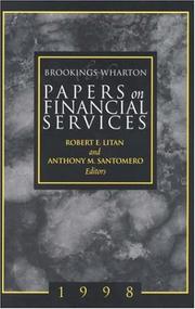 Cover of: Brookings-Wharton Papers on Financial Services  by Anthony M. Santomero