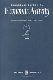 Cover of: Brookings Papers on Economic Activity 2, 2004 (Brookings Papers on Economic Activity)