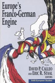 Cover of: Europe's Franco-German engine