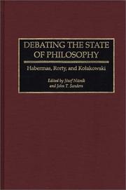 Cover of: Debating the State of Philosophy | 