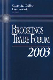 Cover of: Brookings Trade Forum 2003 (Brookings Trade Forum)