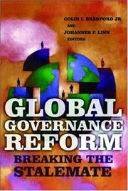 Cover of: Global Governance Reform: Breaking the Stalemate