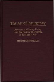 Cover of: The art of insurgency by Donald W. Hamilton