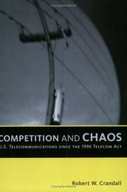 Cover of: Competition and Chaos by Robert W. Crandall