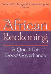 Cover of: African reckoning by Francis M. Deng ,Terrence Lyons, editors.