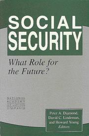Cover of: Social Security by Peter A. Diamond