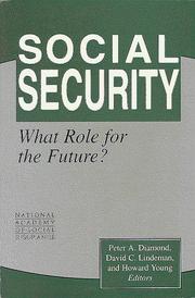 Cover of: Social security: what role for the future?