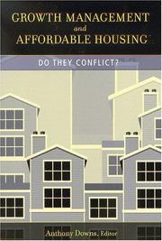 Cover of: Growth Management and Affordable Housing: Do They Conflict? (James A. Johnson Metro)