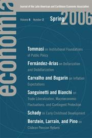 Cover of: Economia: Number 2 (Economia: Journal of the Latin American & Caribbean Economic Association)