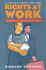 Cover of: Rights at Work by Richard Edwards