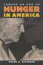 Cover of: Toward an end to hunger in America