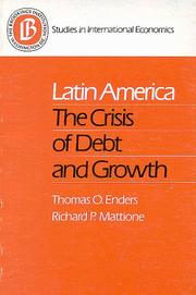 Cover of: Latin America: the crisis of debt and growth