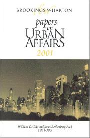 Cover of: Brookings-Wharton Papers on Urban Affairs 2001 (Brookings-Wharton Papers on Urban Affairs)