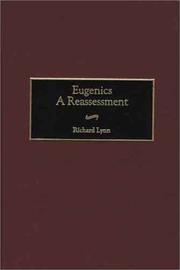 Cover of: Eugenics: A Reassessment (Human Evolution, Behavior, and Intelligence)