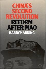 China's second revolution by Harry Harding, Harry Harding