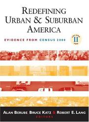 Cover of: Redefining Urban And Suburban America by 