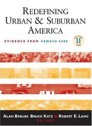 Cover of: Redefining Urban And Suburban America: Evidence From Census 2000 (Redefining Urban and Suburban America)