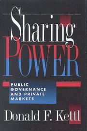 Cover of: Sharing power: public governance and private markets