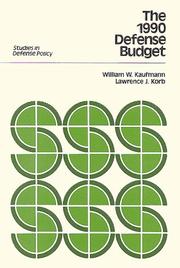 Cover of: The 1990 defense budget