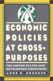 Cover of: Economic Policies at Cross-Purposes by Anne O. Krueger