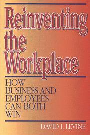 Cover of: Reinventing the workplace by Levine, David I.