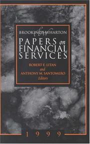 Cover of: Brookings Wharton Papers on Financial Services, 1999 (Brookings-Wharton Papers on Financial Services)