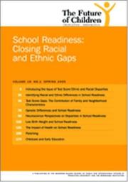 Cover of: School Readiness: Closing the Racial and Ethnic Gaps (The Future of Children, Vol. 15, No. 1: Spring 2005) (Future of Children) by 