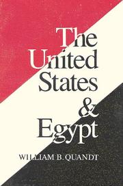 Cover of: The United States and Egypt: an essay on policy for the 1990s