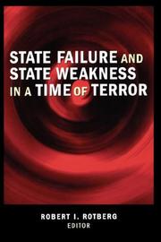 Cover of: State Failure and State Weakness in a Time of Terror