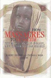 Cover of: From massacres to genocide by Robert I. Rotberg, Thomas G. Weiss, editors.