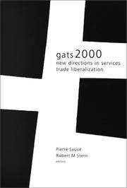 Cover of: GATS 2000: new directions in services trade liberalization