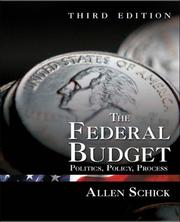 Cover of: The Federal Budget by Allen Schick, Allen Schick